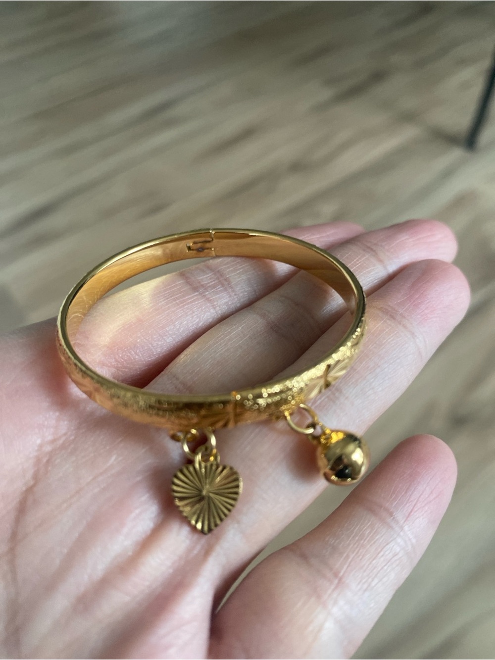 High quality 24 karat plated bangle for babies/toddlers